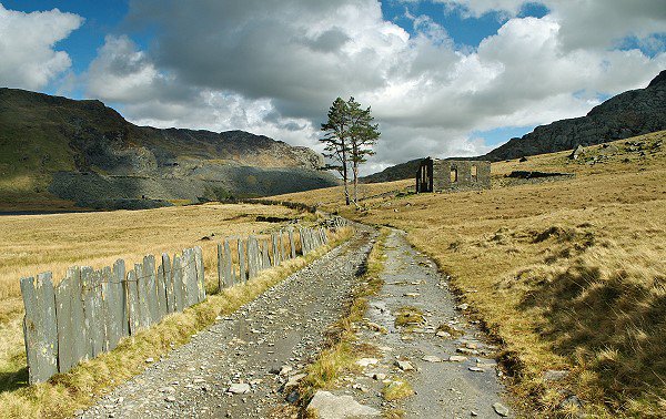 View towards Cwmorthin Chapel