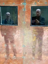 Copper Door Reflections