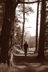 Man in the woods