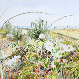 Greetings Card "Bramble Hedge, Pelistry, St Marys, Isles of Scilly" "Bramble Hedge, Penninis, St Marys, Isles of Scilly