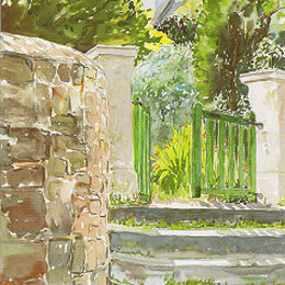 Greetings Card "Steps to Chimneys, St Agnes", Isles of Scilly "Steps to Chimneys, St Agnes, Isles of Scilly