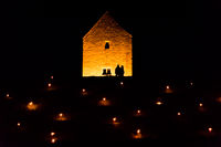 Bruton Dovecot at Night - Landscape Format