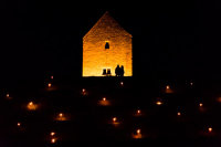 Somerset, England: Bruton – ‘Spiral of Light’ Festival 5 - paired silhouettes