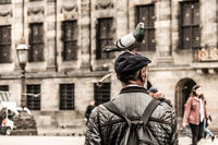Man and Pigeon, Amsterdam