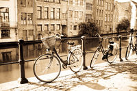 Ghent: Bikes by a Canal