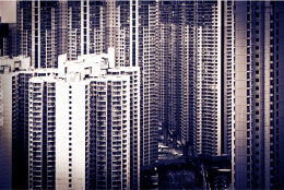 HONG KONG: densely packed towers