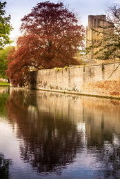 Bishop's Palace and Moat, Wells - portrait format