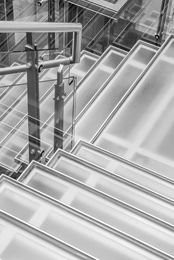 Glass staircase