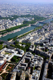 PARIS, FRANCE: city-scape from the Eiffel Tower