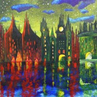 Fantasy in Acrylic A3 (Sold)