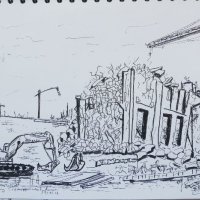 Silo demolition at Stanley Dock Liverpool