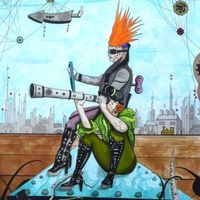 Steampunk Illustration in ink A2