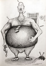 X Weight lifter playing darts in Scarborough