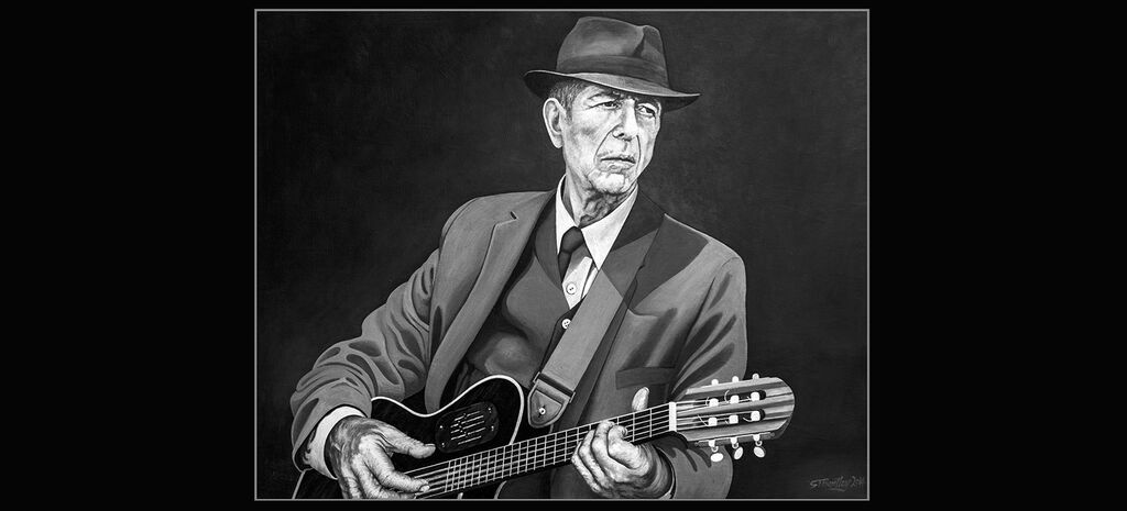 Leonard Cohen. B&W
