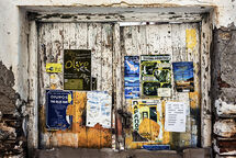 Notice Board in Skopelos Town
