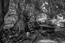 Old Rowing Boat in Symi