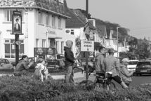 Onlookers at the Bournemouth Bay Run, Dorset.