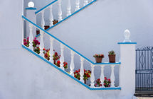 Steps and Flowers in Skopelos
