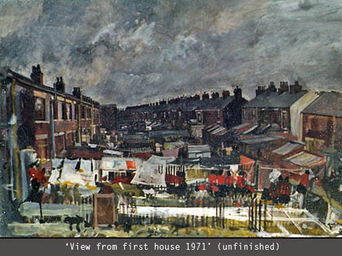 View from first house. 1970