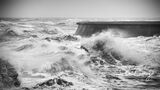 Stormy sea at Blackpool