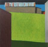Barn and blue sea 40x40cm inc frame £425