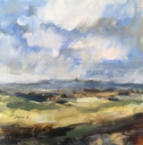 Blustery Skies Lelant 25x 25cm inc. frame £420