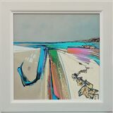 'Colours of the coast' 77x77cm inc frame £1400