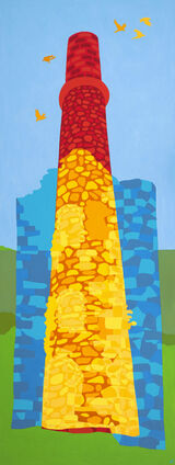 Cornish mine 65 x 170 cm £900