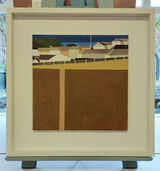 Edge of the village post 46x46 cm £450