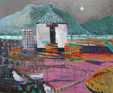 Fish hut 46x40cm inc frame £2600