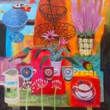 Glimpses of the Estuary 92x92cm inc. frame £3400