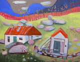 Highland Bothy 40x35cm inc frame £1200