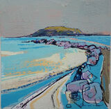 Island - Oil on board - 19 x 19 cm exc frame £400