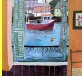 Mevagissey 55x55cm inc frame £1900