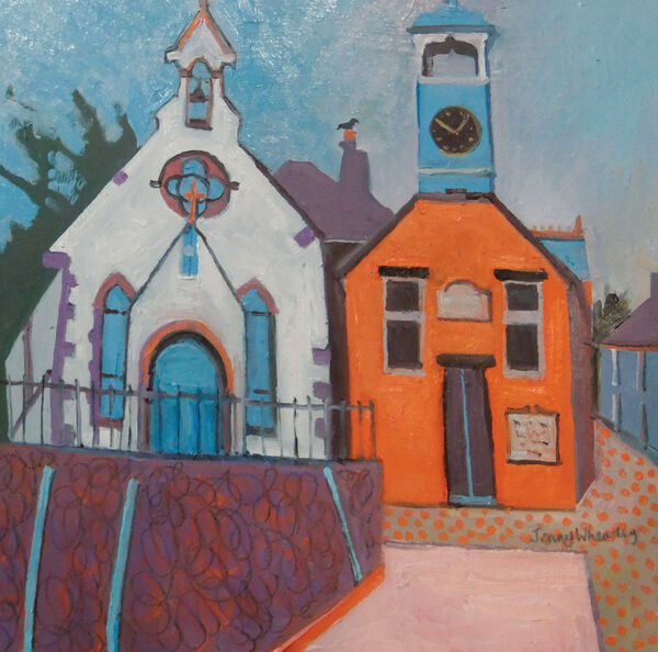 Neighbours 43x43 cm inc. frame £1300