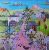 Over the Hill and Far Away 78x78cm inc frame £2600
