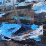 Percuil River - Black boat 2 43x41cm exc frame £495