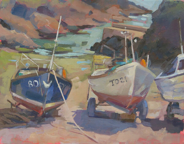 Portloe 49x42cm. inc frame £495