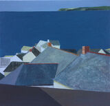 Rooftops, the bay, sky 55x53cm inc frame £780