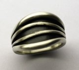 Silver Ocean Templar Ring