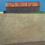 Summers day barn 48x48cm inc frame £440