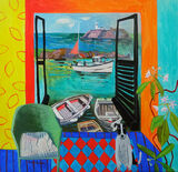 The Lighthouse 76x76cm inc frame £2600