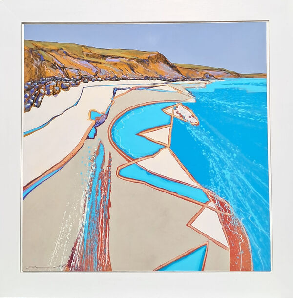 Tide rushes in, Roseland 64x74cm inc. frame £1600