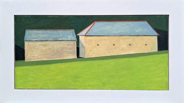 Two Barns 43x75 cm inc. frame £895