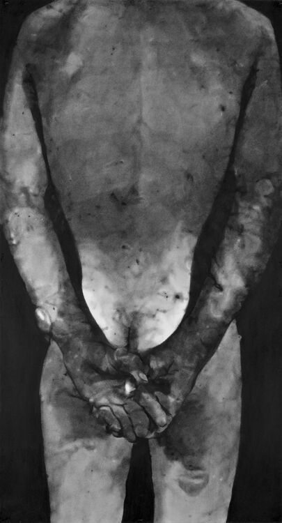 Back 2 charcoal on paper 83x152cm
