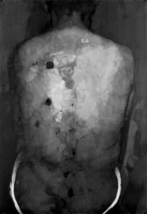 Back 3 charcoal on paper 105x152cm