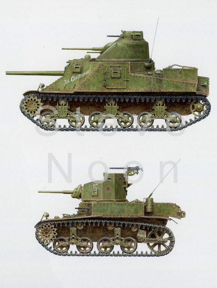 M3S Medium tank & M3L Light tank