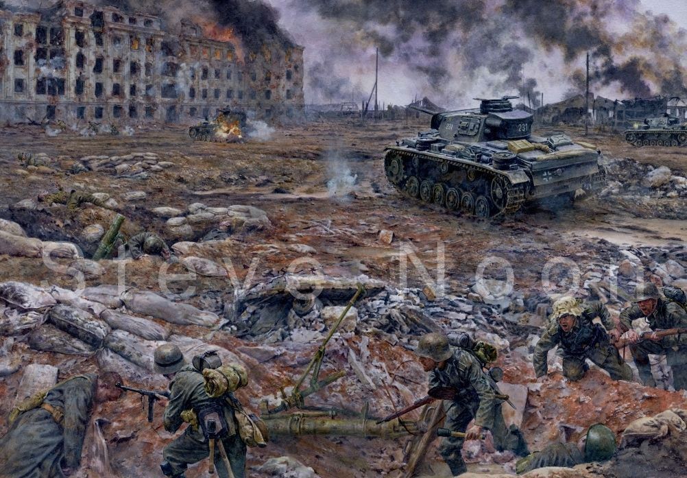 Attack on the 'House of the Professors.' 14 October 1942, Stalingrad