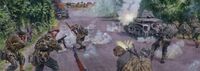 Battle for La Fière bridge, June 6, 1944. (German view)