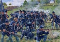 Surrender of the 16th Maine. Gettysburg, 4.15-4.30pm, July 1st, 1863